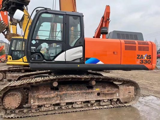 Γρήγορη ταχύτητα ZX300-5A Χρησιμοποιούμενος εξορυκτής Hitachi με αρχικό εισαγόμενο νέο κινητήρα Isuzu